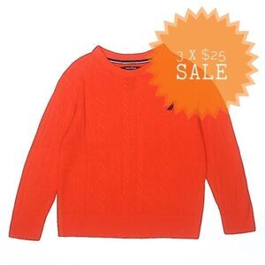 BUNDLE 3 FOR $25 NAUTICA BOYS CABLE KNIT SWEATER S(8)